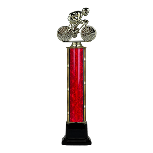 Trofeo de Tubo con Figura Serie 41 de Ciclismo